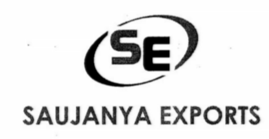 SE Logo - Se Logo With Word Saujanya Exports (2401702)™ Trademark | QuickCompany