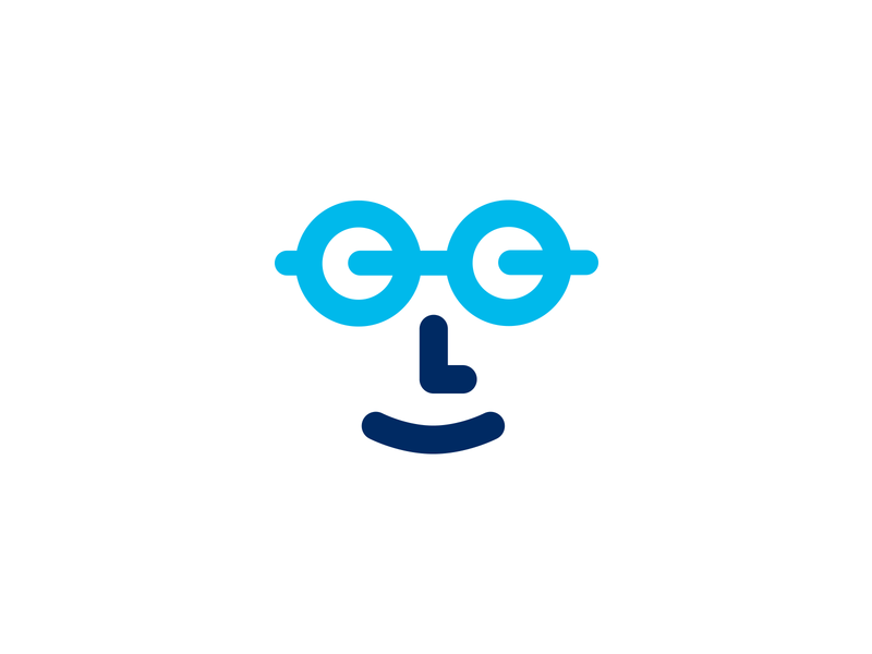 Glasses Logo - GymGeek Icon by Leo on Dribbble