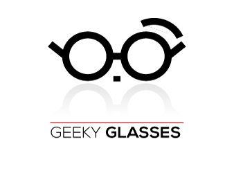 Glasses Logo - geeky glasses Designed