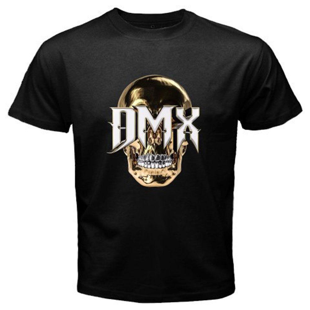 DMX Logo - New DMX Skull Logo Rap Hip Hop Album Men's Black T-Shirt Size S-3XL T Shirt  Men Loose Size T shirt Basic Models
