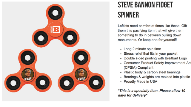 Breitbart Logo - Breitbart to sell Steve Bannon fidget spinners | TheHill