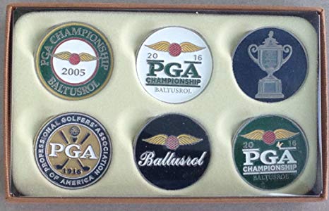 Baltusrol Logo - Amazon.com: 2016 Baltusrol ball marker set 6 pack PGA Championship ...