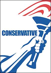 Conservative Logo - BBC NEWS | UK | UK Politics | Tories show off 'scribbled' logo