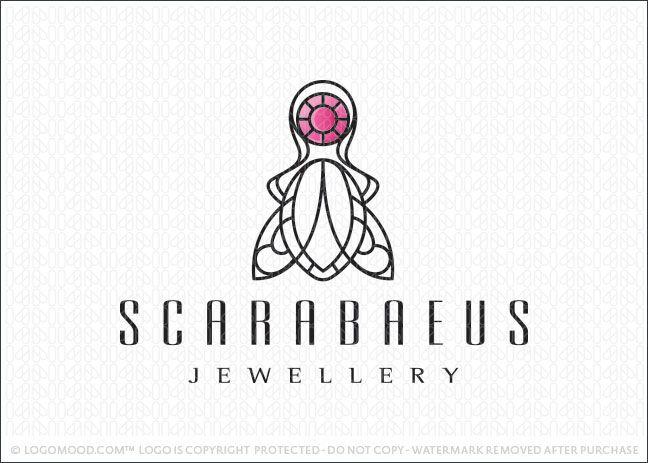 Jewel Logo - Egyptian Scarab Beetle Jewel | Readymade Logos for Sale