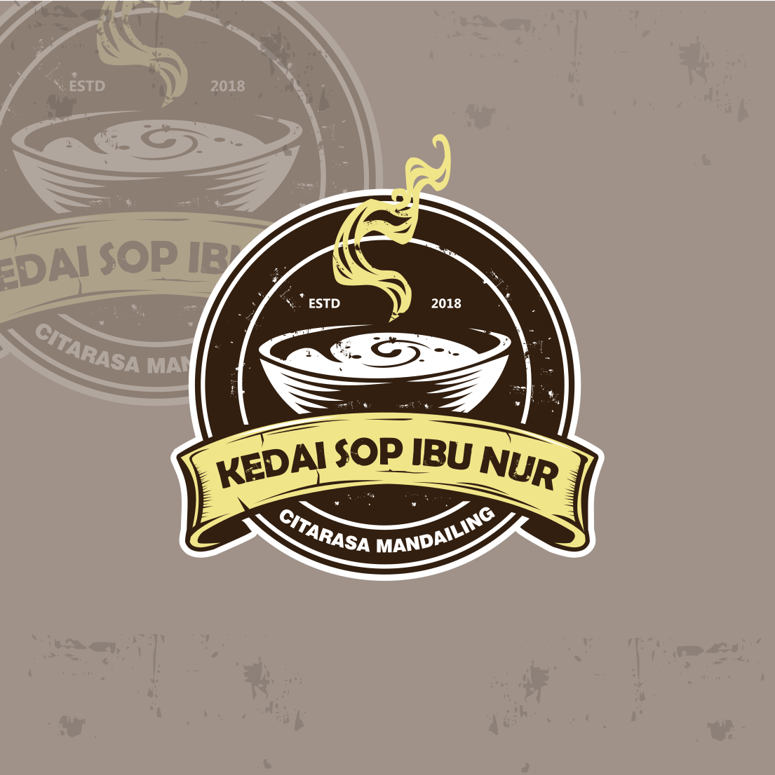 SOP Logo - Sribu: Logo Design - Desain Logo Untuk Kedai Sop Ibu Nur