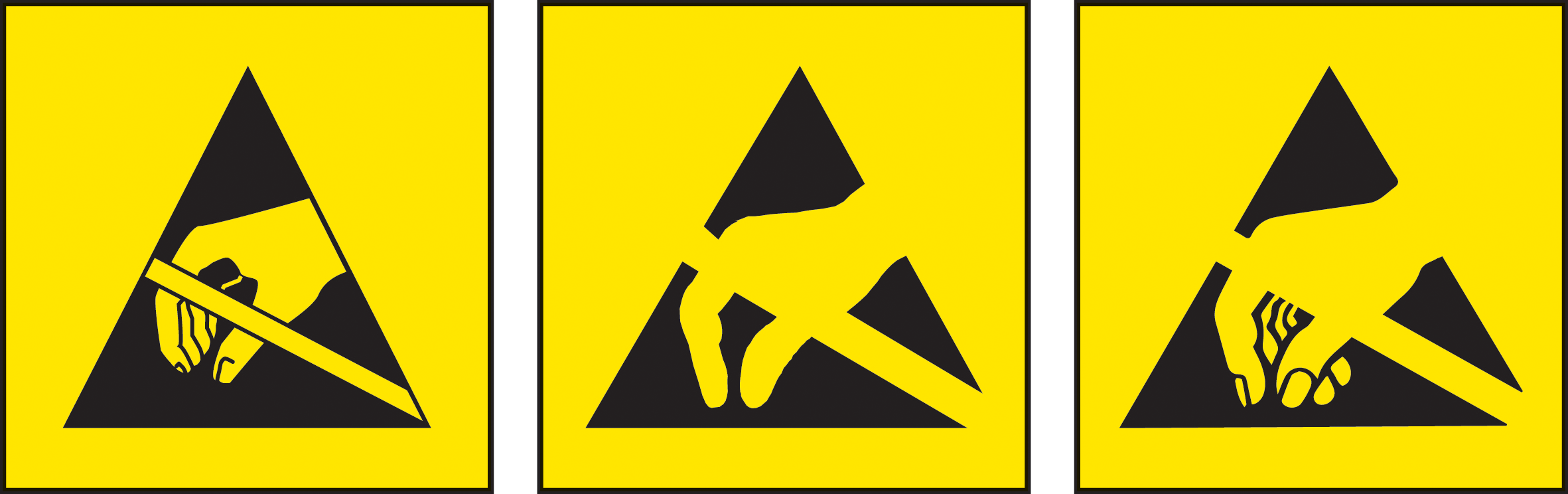 ESD Logo - Understanding Symbols: Static Electricity Hazards. In Compliance