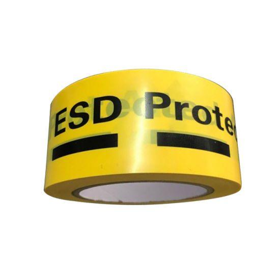 ESD Logo - Yellow OPP Floor Warminng Tape with ESD Logo