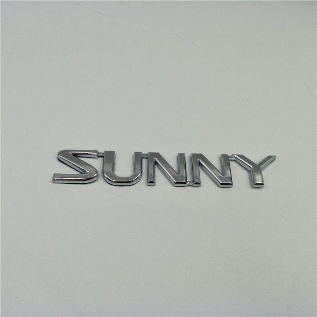 Sunny Logo - US $5.24 6% OFF. For Nissan SUNNY Chrome Car Letters Emblem Badge Rear Trunk Sticker Logo In Car Stickers From Automobiles & Motorcycles