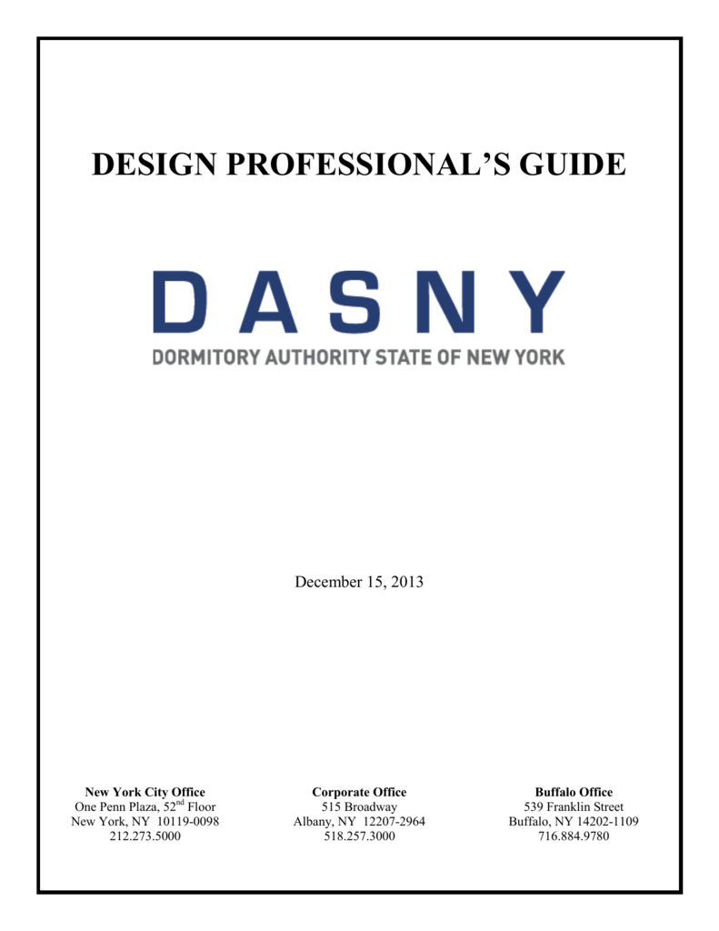 DASNY Logo - design professional's guide