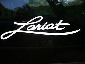 Lariat Logo - Details about Ford LARIAT script vinyl decal logo 7