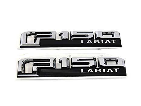 Lariat Logo - Amazon.com: 2015-2017 Ford F150 Lariat Fender Emblem Nameplates ...