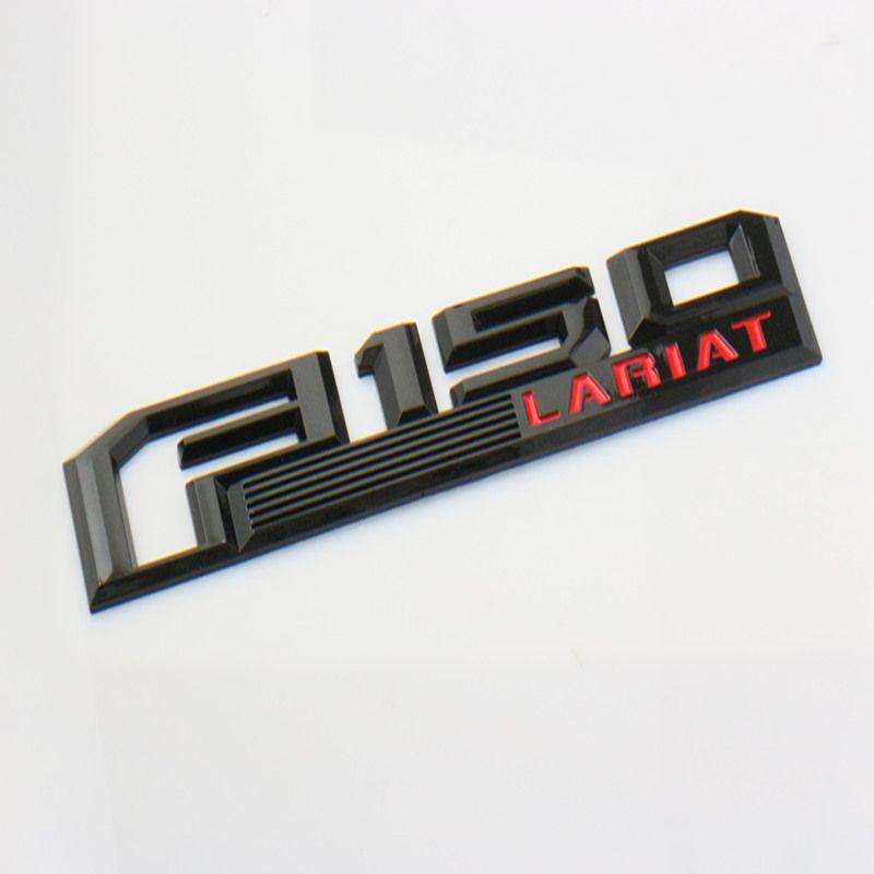 Lariat Logo - US $13.5 10% OFF|1pcs New Car Styling 3D ABS Chrome Logo Car Sticker F150  LARIAT Emblem Badge Door Decal Auto Accessories-in Car Stickers from ...