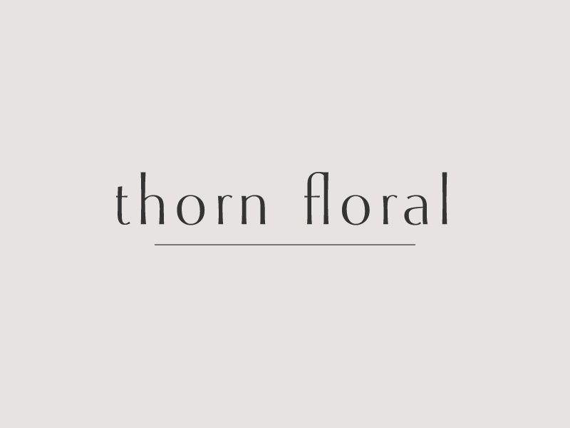 Thorn Logo - Thorn Floral by Kindred Studio on Dribbble