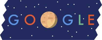 Pluto Logo - gif google design logo today Pluto new horizons 20150714 googledesign •