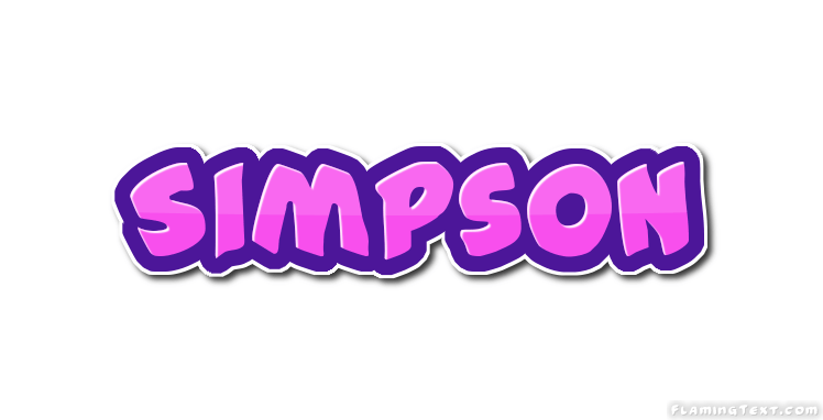 Simpson Logo - Simpson Logo | Free Name Design Tool from Flaming Text