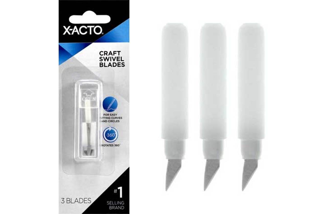 X-Acto Logo - X Acto X245 3pc Craft Swivel Knife Blade Refills