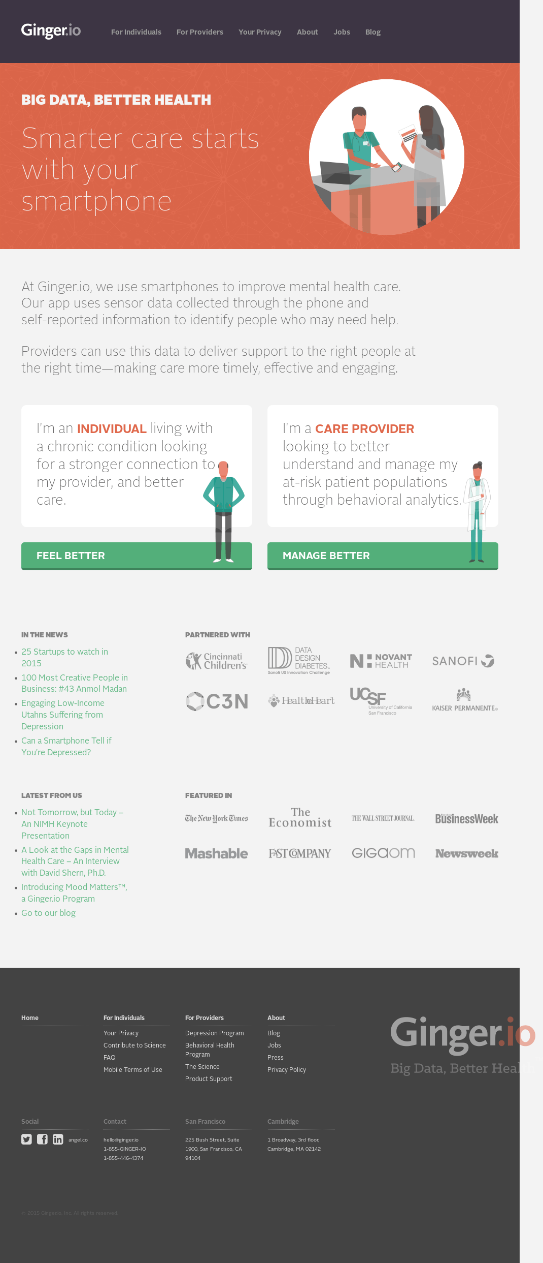 Ginger.io Logo - Ginger.io Competitors, Revenue and Employees - Owler Company Profile