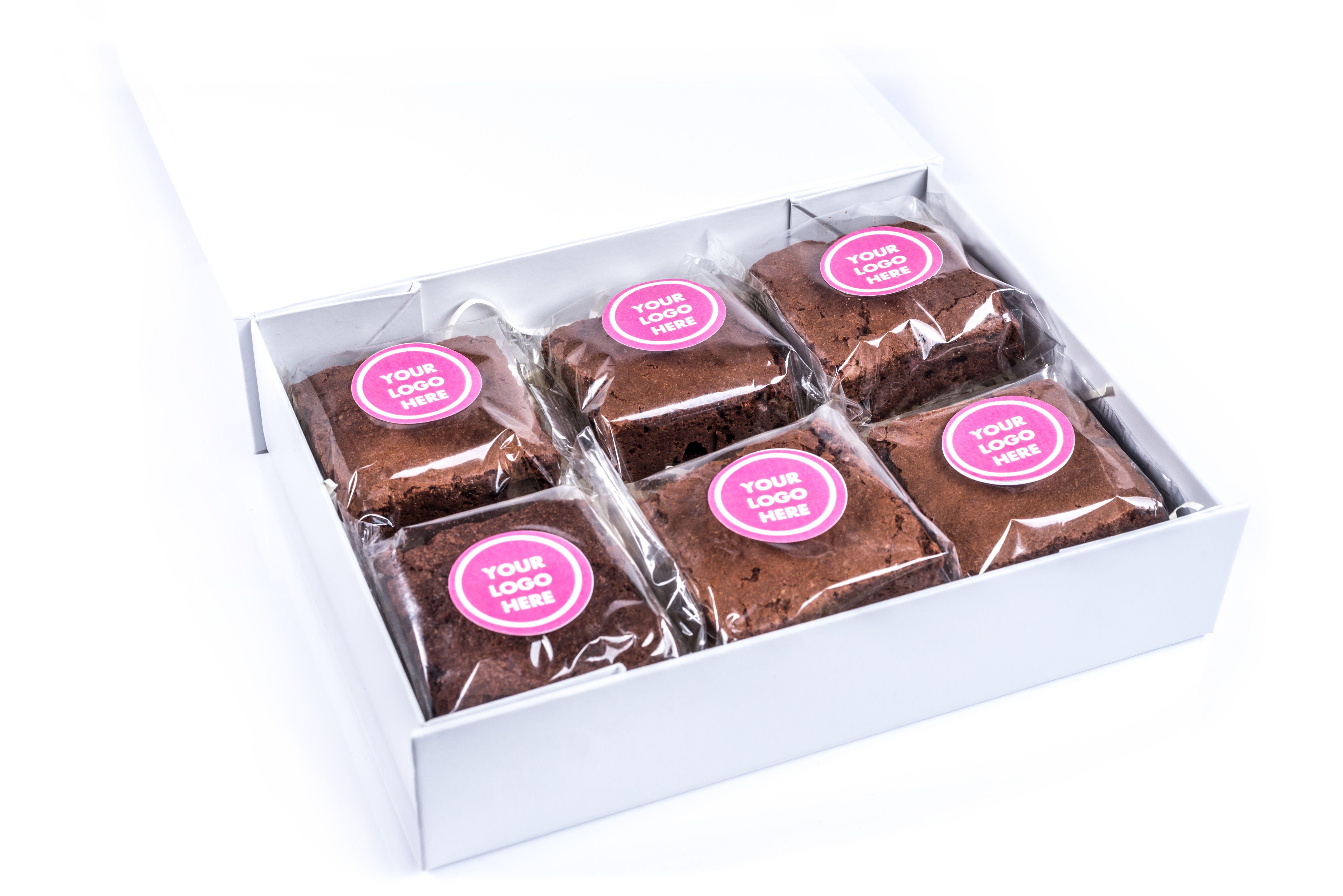 Brownie Logo - Branded Brownie Box (6 Pieces) | Sycal