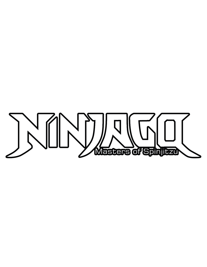 Ninjago Logo - Ninjago Logo Coloring Page. H & M