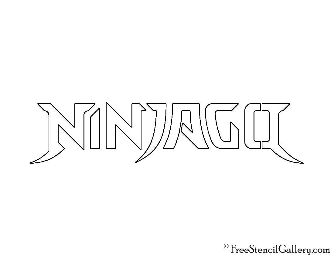 Ninjago Logo - Lego - Ninjago Logo Stencil | Free Stencil Gallery