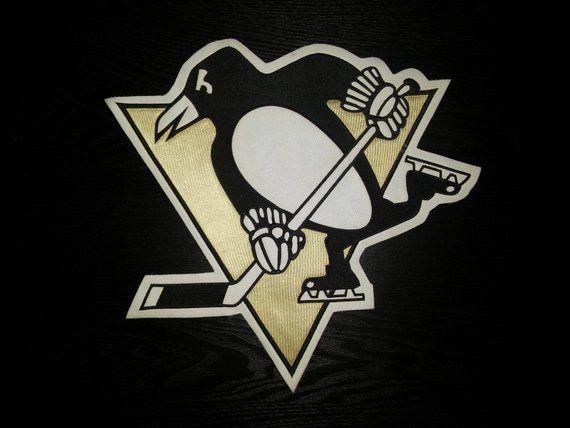 Penguins Logo - NHL Pittsburgh Penguins Logo Large Embroidery Patch decal
