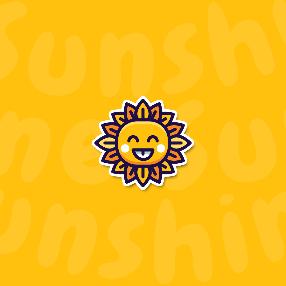 Mascot Logo - Logo Design for Sale: Sunshine Character Mascot Logo – Logo Cowboy