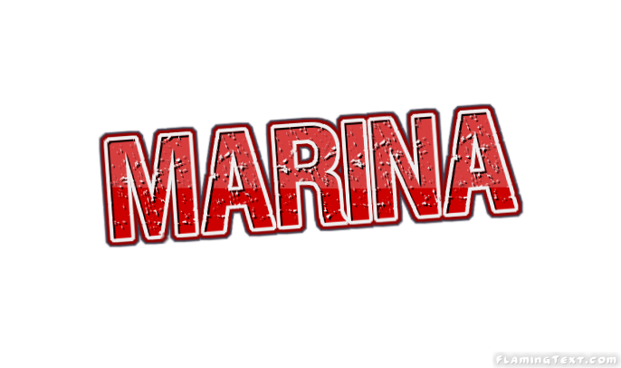 Marina Logo - Marina Logo. Free Name Design Tool from Flaming Text