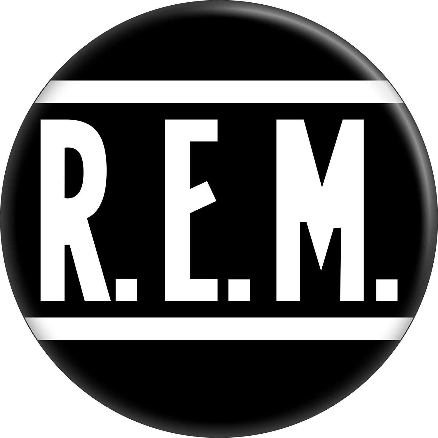 Rem Logo - Amazon.com: R.E.M. - Logo (White On Black) - 1 1/2 Button/Pin: Clothing