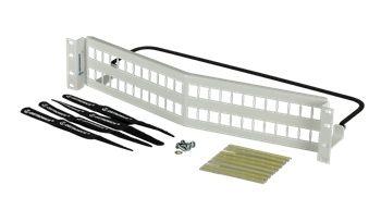 Ortronics Logo - OR-PSAHJU48-W Ortronics | Patch Panel, Clarity HDJ, Angled, 48 Port  Modular, Rack Mount - White