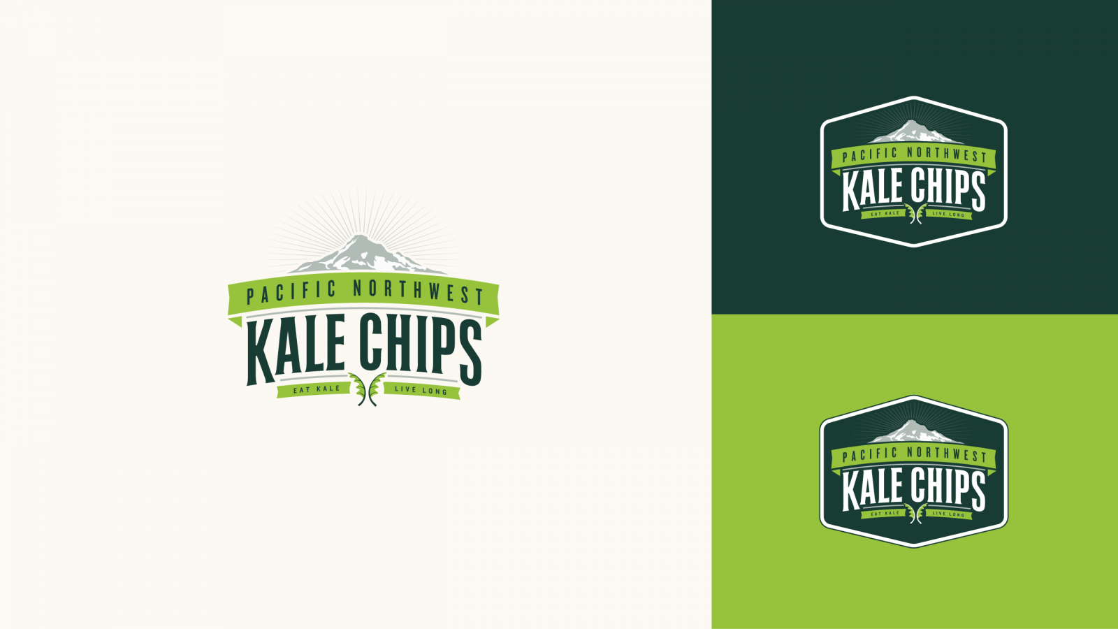 PNW Logo - Pacific Northwest Kale Chips Branding Portland, OR