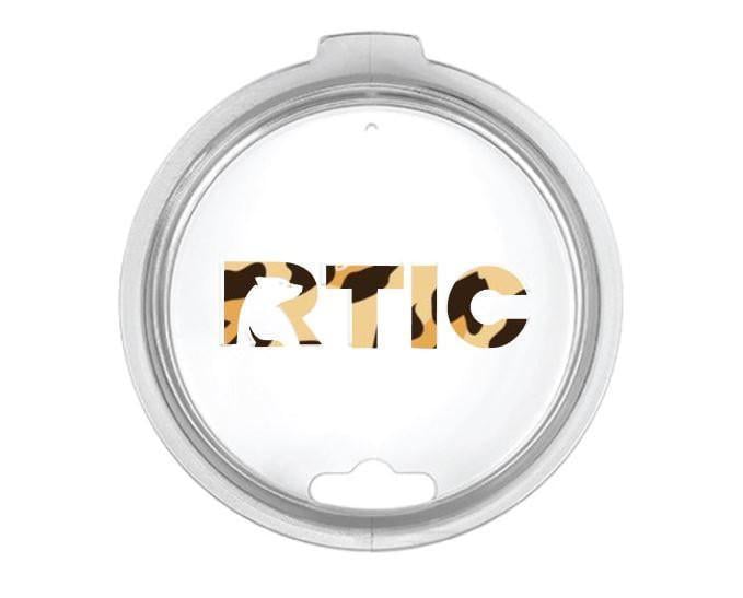 Rtic Logo - Cheetah RTIC Lid Decal Yeti Logo for 30oz - Pattern - Leopard - Yeti Dupe -  Lid Letters - Base Letters - Logo Cover - Custom