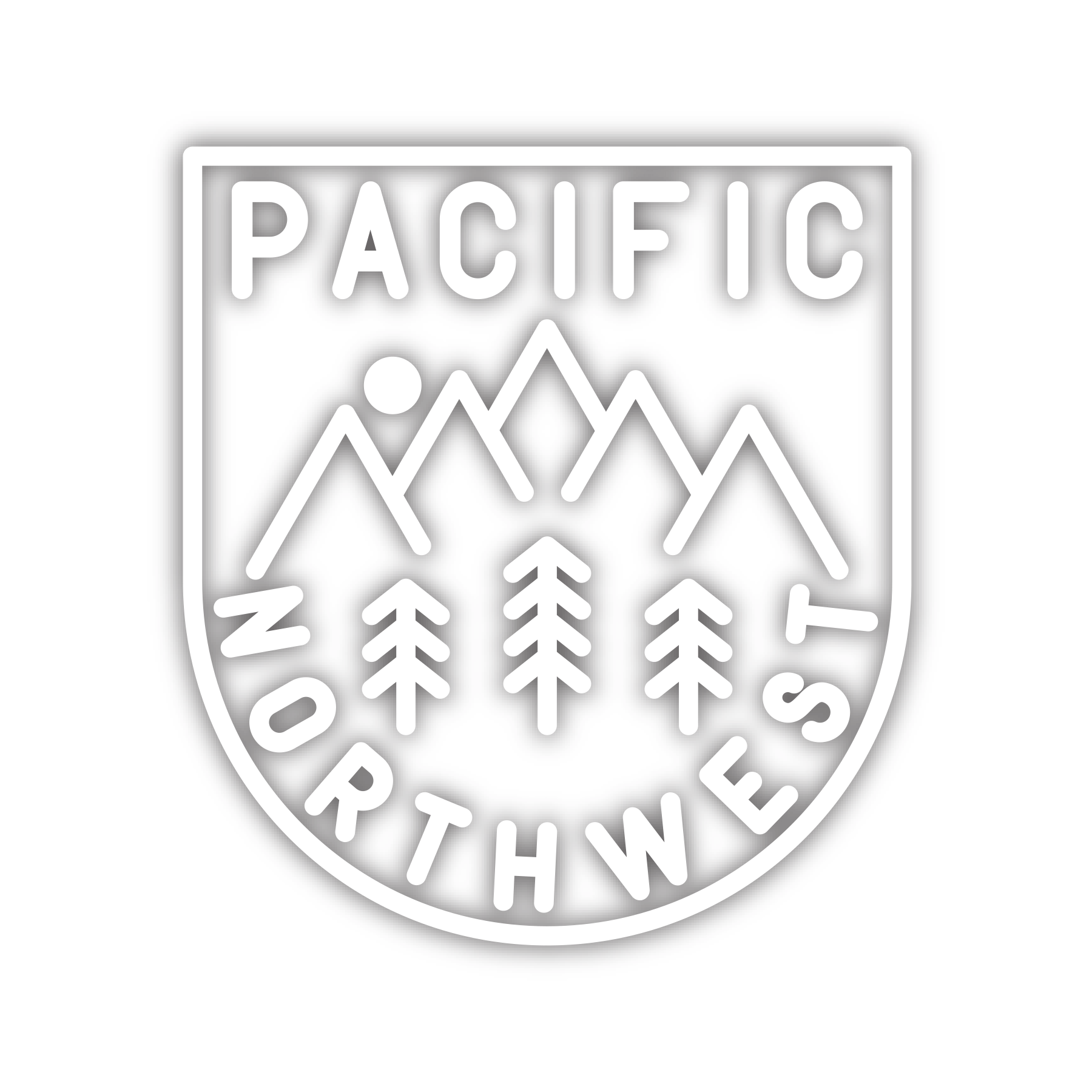 PNW Logo - PNW Crest Diecut Sticker