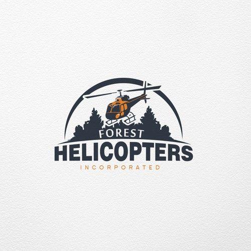 Helicopter Logo - Helicopter company logo for Forest Helicopters Inc. Logo design