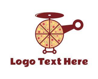 Helicopter Logo - Pizza Helicopter Logo