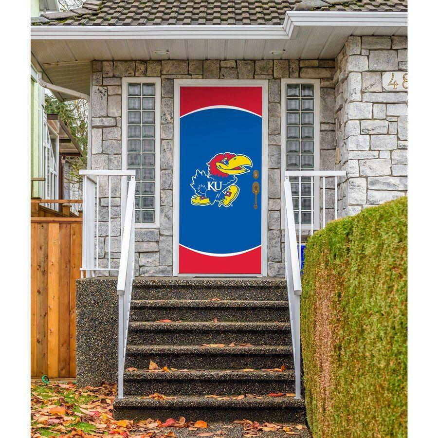 Frontdoor.com Logo - Kansas Jayhawks 36 x 80 Logo Front Door Decor