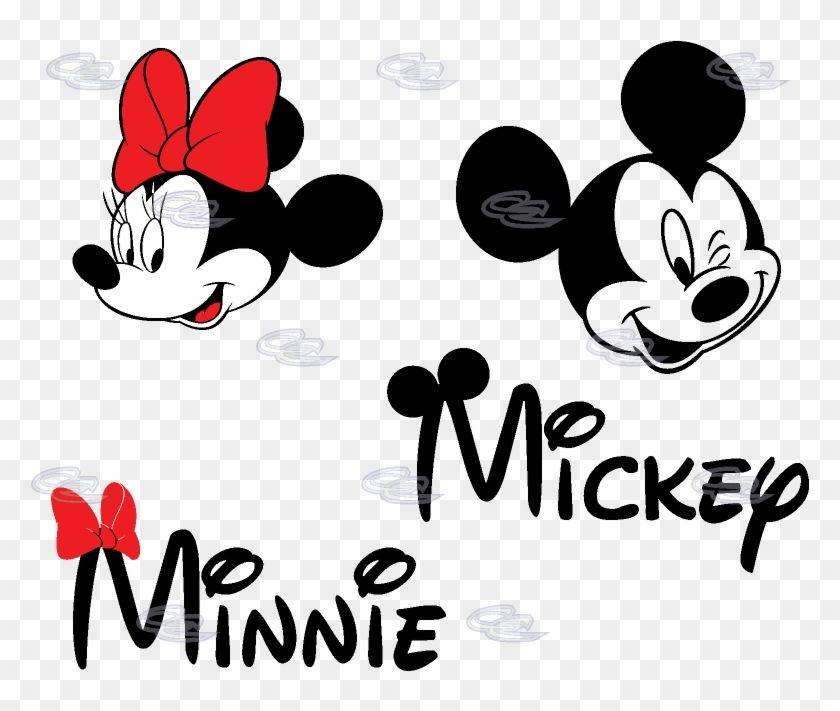 Minnie Logo - Minnie Mouse Face Logo - Mickey And Minnie Name, HD Png Download ...