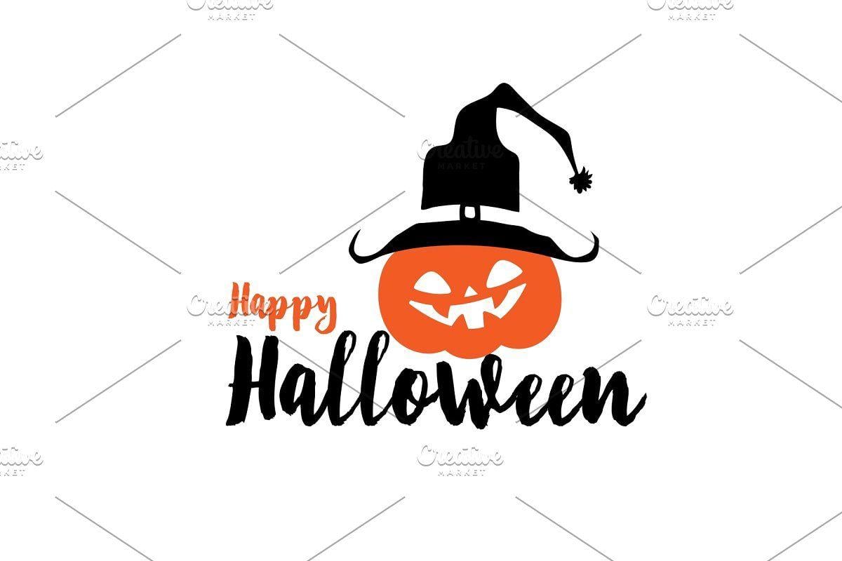 Haloween Logo - Happy halloween party title logo