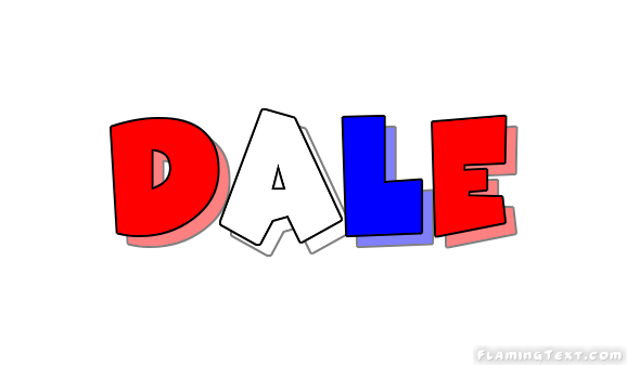 Dale Logo - United States of America Logo. Free Logo Design Tool from Flaming Text