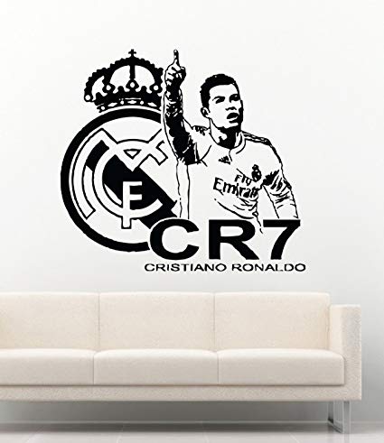Ronaldo Logo - Amazon.com: Cristiano Ronaldo CR7 Football Club Real Madrid Logo ...