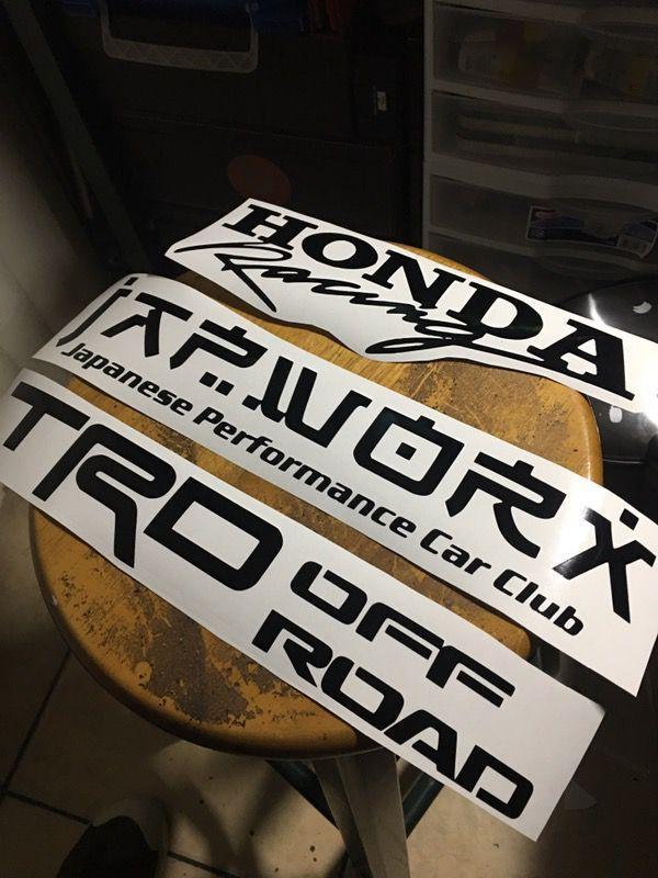 Japworks Logo - JAPWORK, TRD OFF ROAD, HONDA RACING Vinyl Stickers 10