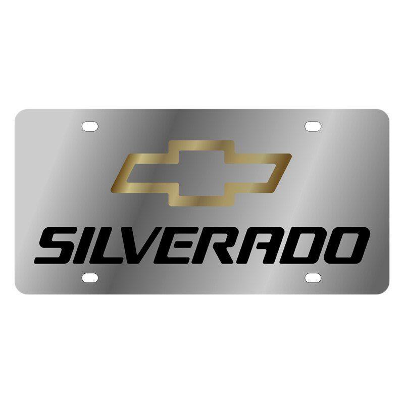 Silverado Logo - Eurosport Daytona® - GM License Plate with Silverado Logo