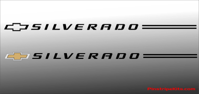 Silverado Logo - Violassi Striping Company - Chevrolet SILVERADO logo emblem decal ...