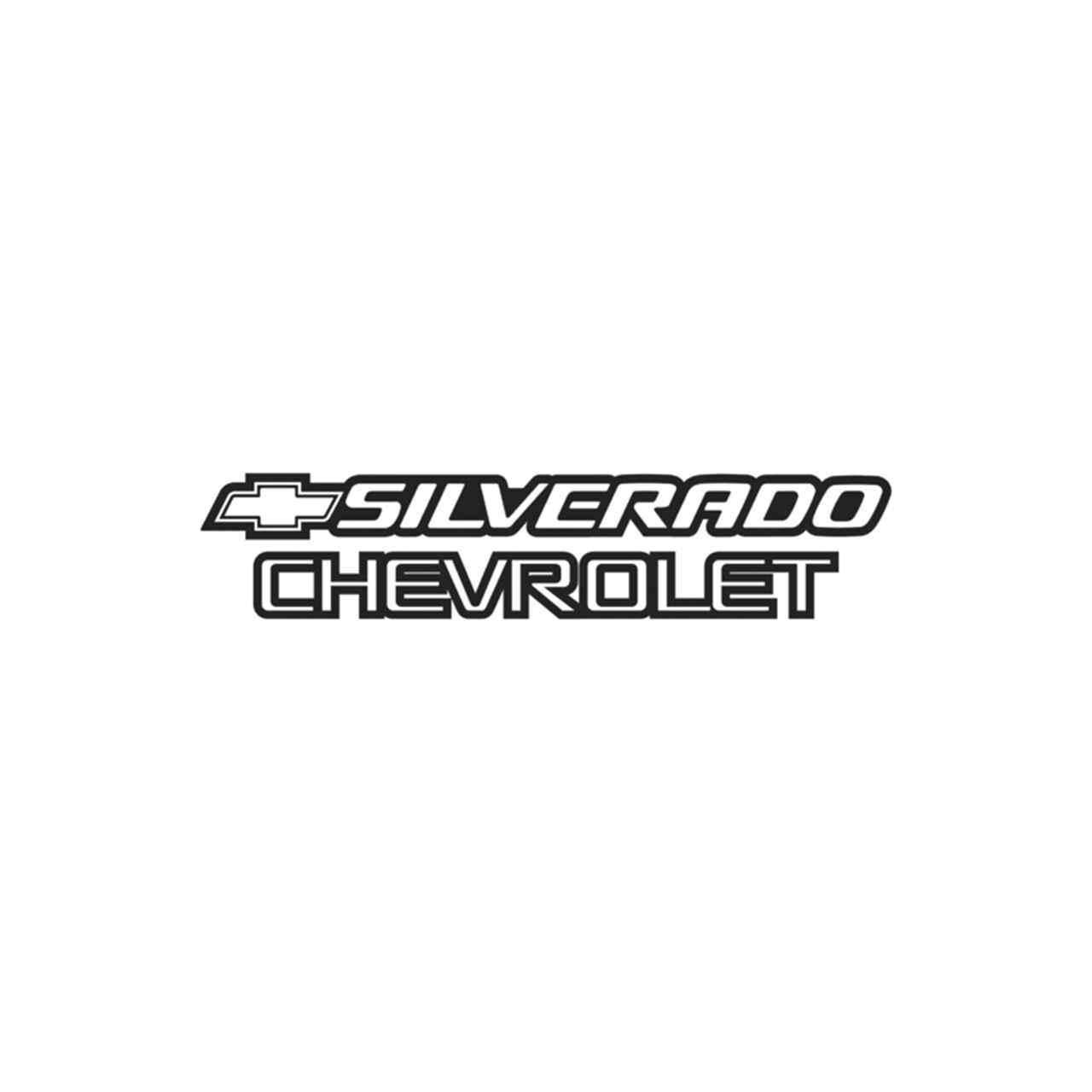 Silverado Logo - Chevrolet Silverado Vinyl Decal