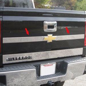 Silverado Logo - Chevrolet Silverado Chrome Upper Tailgate Logo Extension Trim, 2014 - 2018