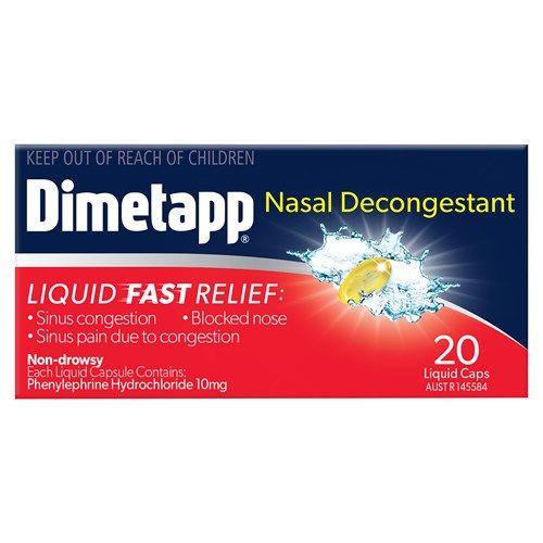 Dimetapp Logo - Buy dimetapp nasal decongestant 20pk online at countdown.co.nz