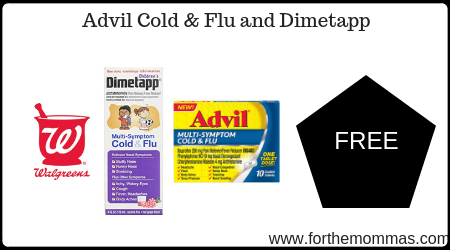 Dimetapp Logo - Walgreens: Free Advil Cold & Flu And Dimetapp 1 13 ONLY