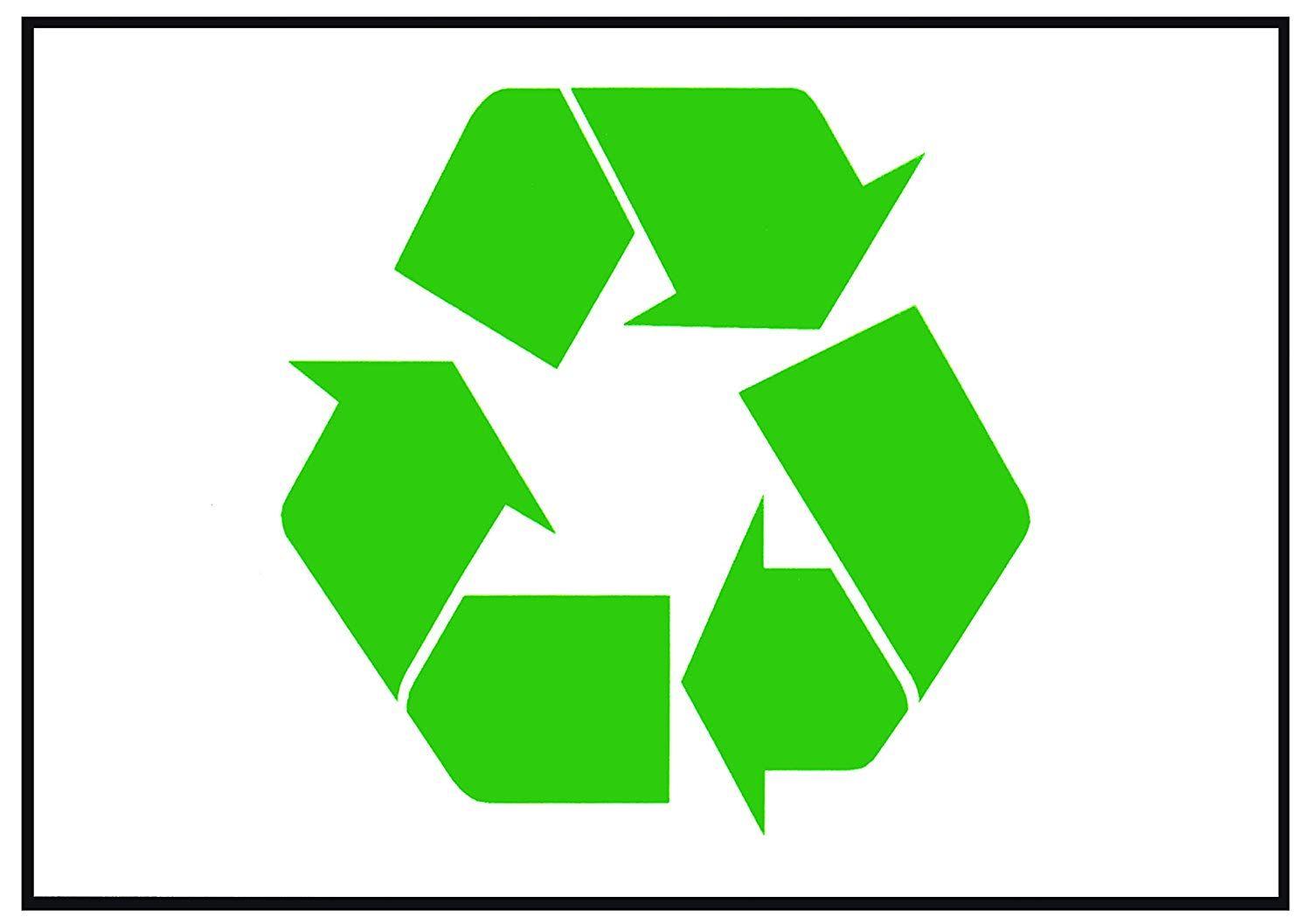 Recyle Logo - Amazon.com : CarryaBigSticker Green Recycle Symbol Flexible Magnetic