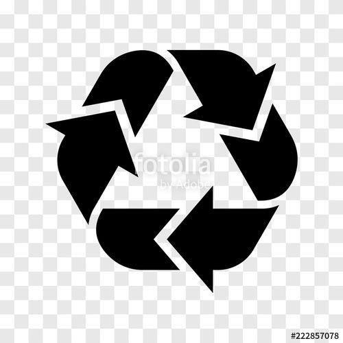 Recyle Logo - Recycle logo icon. Vector recycled black sign isolated on ...