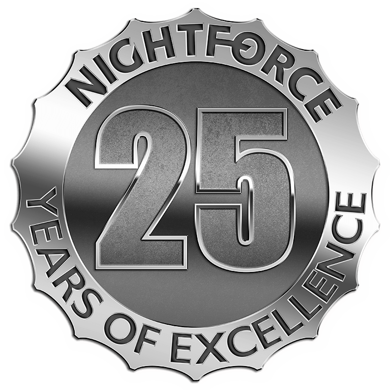 Nightforce Logo - 25 Year Anniversary | Riflescopes & Sport Optics | Nightforce Optics ...