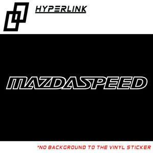 Mazdaspeed Logo - Details about Mazda Speed Mazdaspeed Logo Windshield Window Car Decal Vinyl  Sticker